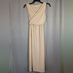 H&M Cream Maternity Maxi Dress